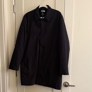 Men's Black Trench Style Coat Jos A Banks medium